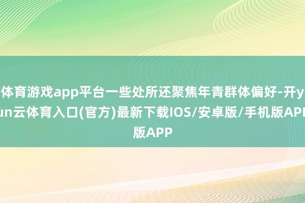 体育游戏app平台一些处所还聚焦年青群体偏好-开yun云体育入口(官方)最新下载IOS/安卓版/手机版APP