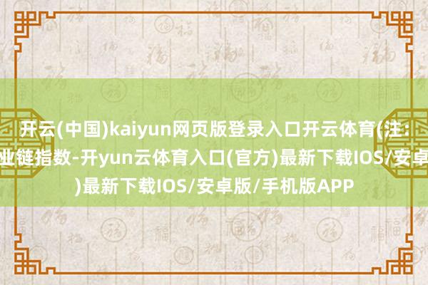 开云(中国)kaiyun网页版登录入口开云体育(注：周期指于今)　　产业链指数-开yun云体育入口(官方)最新下载IOS/安卓版/手机版APP